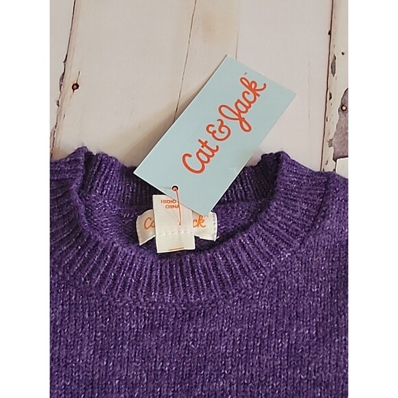 New Cat & Jack Girls 2T Long Sleeved Sunglass Wearing Fluffly Llama  Sweater - Picture 3 of 5